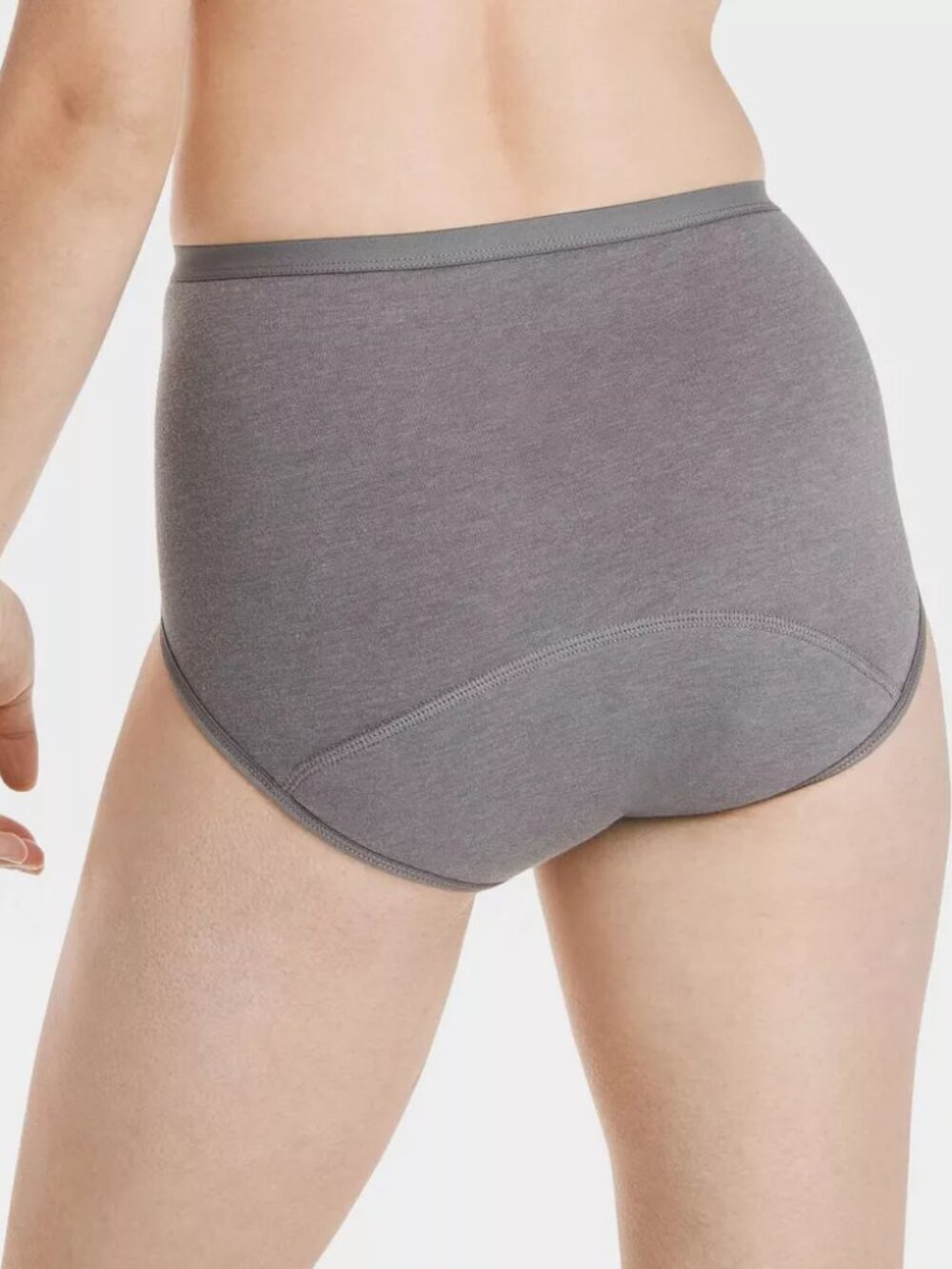 Hanes 3 PK Beige Gray Black Panties Period Underpants Protection Brief New 9/2XL - Picture 4 of 6